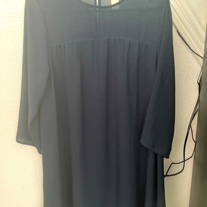 H&M blue long sleeve dress size M